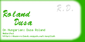 roland dusa business card